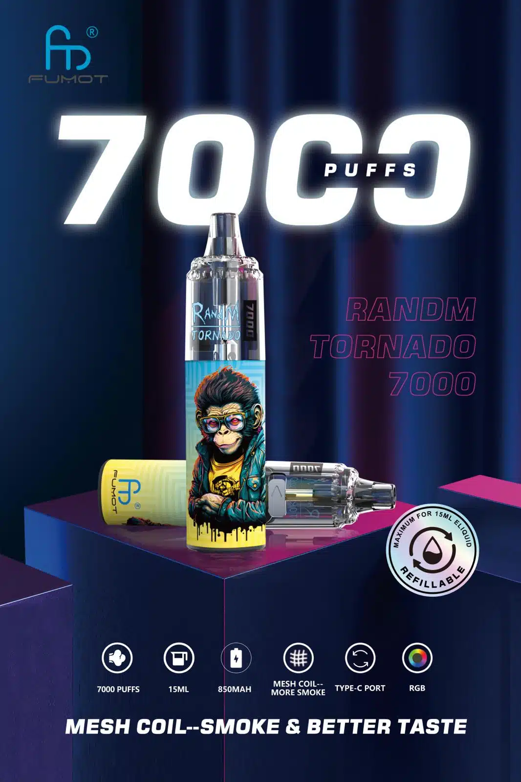 Random RandM Vape 7000er -  Leer Gerät
