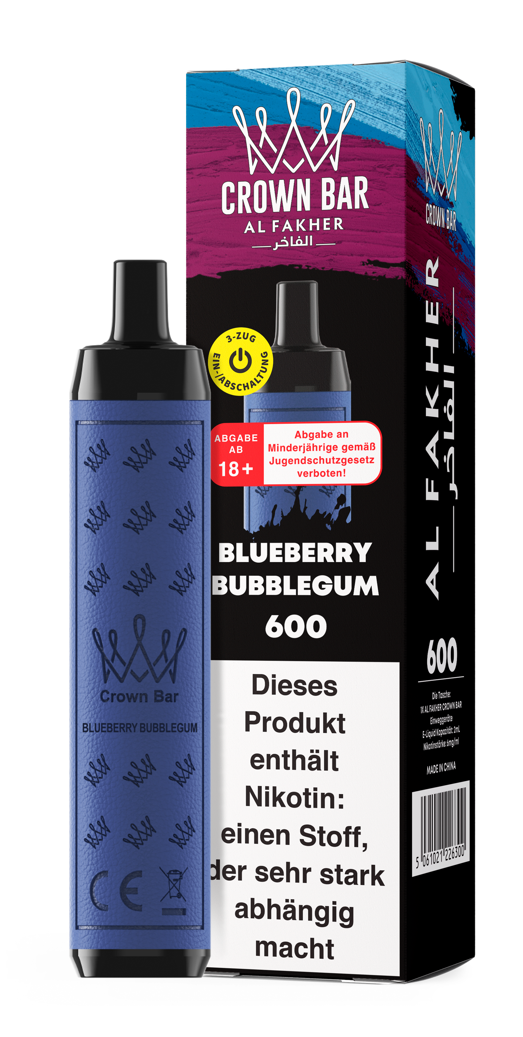 Al Fakher 600 - Blueberry Bubblegum