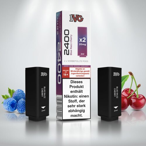 IVG 2400 - 4 Pod System - Blue Razz Cherry