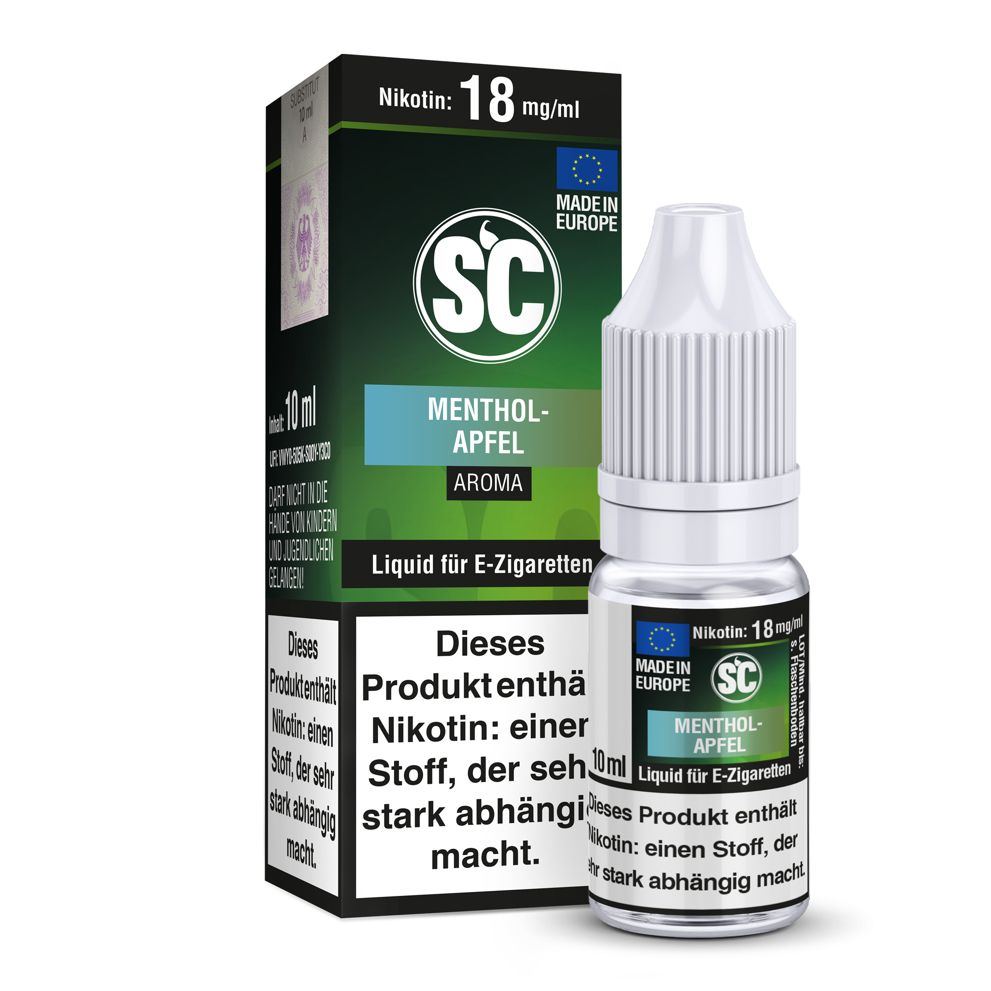 SC Liquid Menthol Apfel 10 ml