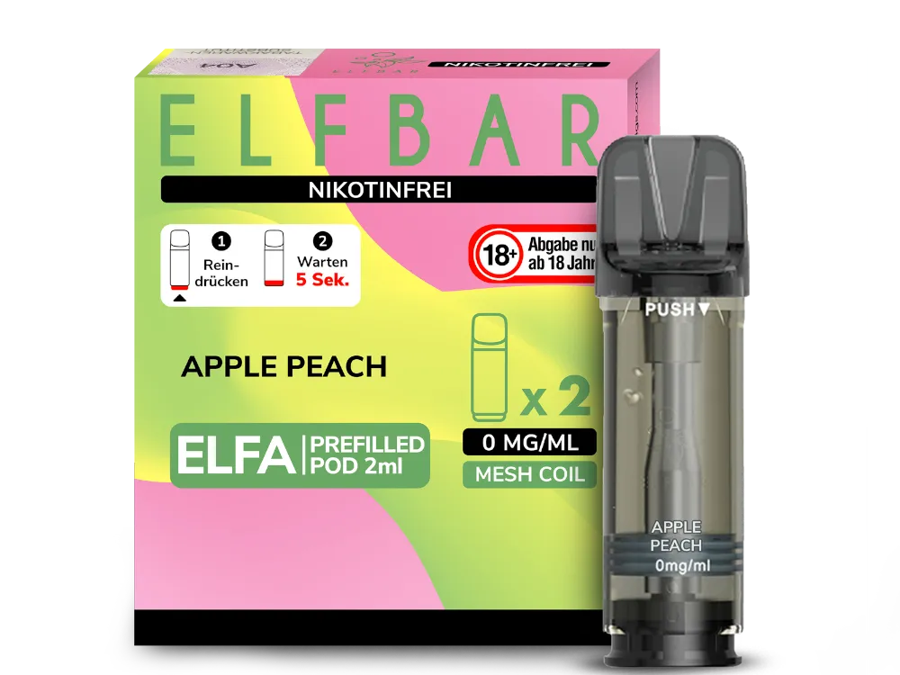 Elfa Pod - Apple Peach  (NIKOTINFREI)