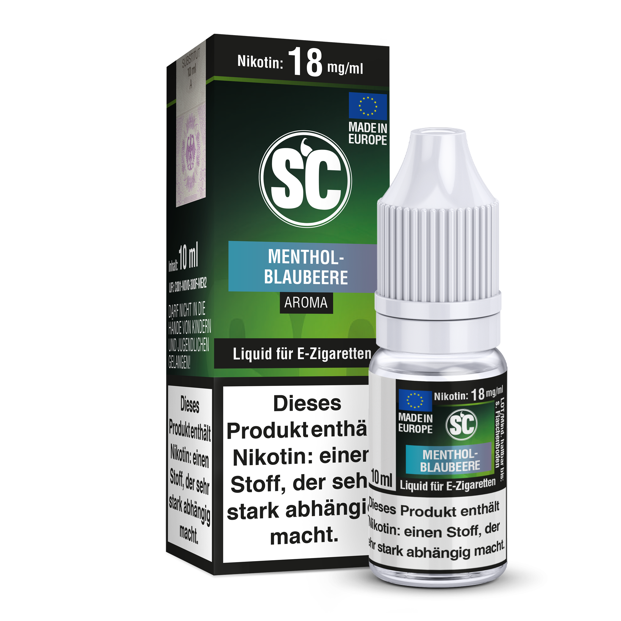 SC Liquid Menthol Blaubeere 10 ml