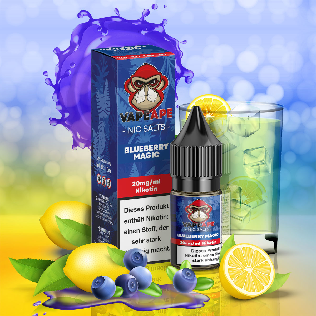VapeApe Liquid - Blueberry Magic